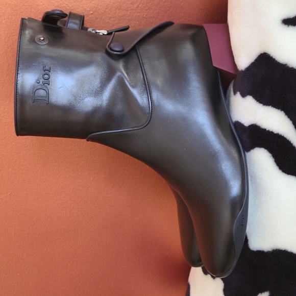 Dior Leather Ankle Zipper Boots!! - Picture 2 of 16